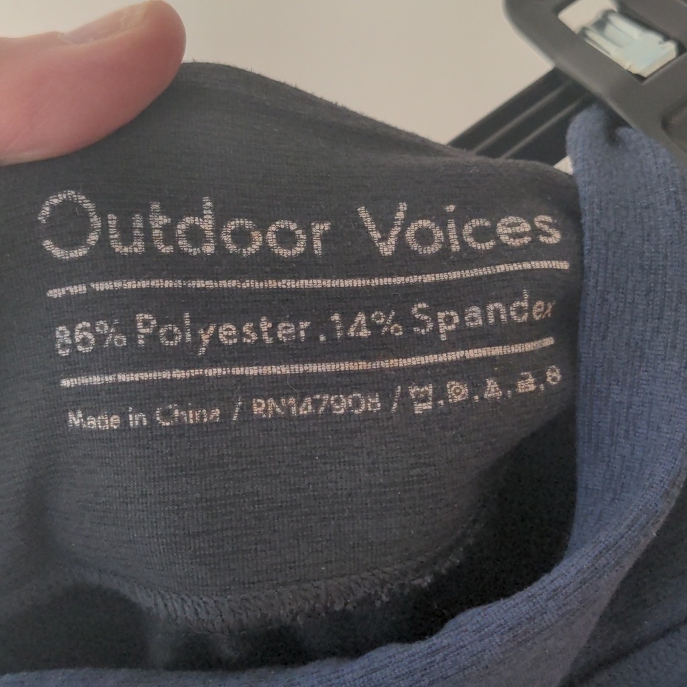 Outdoor Voices Compression Two-Toned Navy Blue Legging small - Picture 8 of 9